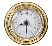 SHENJMAI Baromètre à Cadran Baromètre Mural, Station météo, Mesure de la température et l'humidité, thermomètre hygromètre for Horloge marée, Maison(Clock)