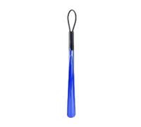 SHENJMAI Chausse pied long 2Pcs Long Handled Shoe Horn 48cm With Hanging Ring - Ergonomic Spoon For Elderly, Pregnant Women Durable Spatula(2Pcs Blue)