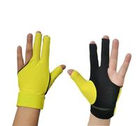 SHENJMAI Gants de Billard Gants De Billard À Trois Doigts for, Professionnels, Respirants Et Fins, Accessoires for Snooker(Yellow)