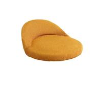 SHENJMAI Housse Tabouret Rond Round Low Backrest High Stool Cover Stretch Nonslip Hotel Bar Chair Home Dining Restaurant Dustproof Seat Covers(Orange)