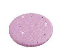 SHENJMAI Housse Tabouret Rond Round Stool Set Cover Household Cushion with Simple Cotton Hotel Bench Seat(Purple)