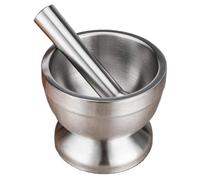 SHENJMAI Mortier et pilon en acier inoxydable, moulin à épices et ail, outil de cuisine pour moulin à herbes et pharmacie