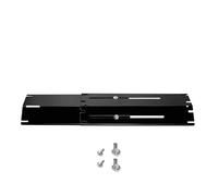 SHENJMAI Plaque chauffante pour Barbecue Plaque chauffante réglable en Acier Porcelaine for Gril, Remplacement de la Tente, Couvercle du brûleur Barre d'arôme, Pare-Flammes ou à gaz(Black-1pack)