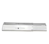 SHENJMAI Plaque chauffante pour Barbecue Plaques chauffantes universelles, Bouclier de Tente, pièces Gril, Couvercle brûleur réglable en Acier Inoxydable, Pare-Flammes for à gaz(Silver-1pack)