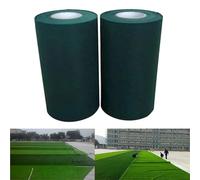 SHENJMAI Ruban adhésif pour Gazon Artificiel Ruban de jointoiement for Gazon Artificiel, for Jardin extérieur, Tapis pelouse synthétique Vert, Robinet for(Green Single Sided,100mmx3.0m)