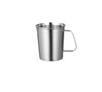 SHENJMAI Tasses en Acier Inoxydable Tasse à mesurer en Acier Inoxydable, mousseur à Lait avec marquage et poignée for Expresso(500ml)