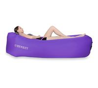 shenkey Hamac Gonflable,Sofa d'air Imperméable à l'eau avec Le Paquet portatif, Lit d'air de Sofa Gonflable de Fainéant Paresseux pour Cour, Lac, Plage, Camping et Pique-niques (Violet)