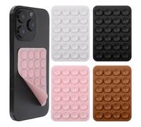 SHENLIU Lot de 12 supports de téléphone portable en silicone - Ventouse double face - Support à ventouse polyvalent - Support de téléphone portable en silicone pour tous les modèles de téléphone