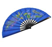 ShenLong - Éventail Tai Chi (Tai Ji Shan) Dragon & Phoenix - Rouge