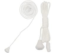 SHENLONG Lot de 2 cordons de rechange pour interrupteur de plafond, cordon de tirage en nylon pour interrupteur de plafond, salle de bain, chambre à coucher - 1,5 m (blanc)