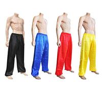 ShenLong - Pantalon Kung-fu, Tai Chi, Satin - Noir, 1m60-1m70
