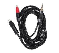 Shenprymic Câble audio à double aiguille, 8 conducteurs équilibrés en OCC plaqué argent, pour HD600, HD580, HD650 et HD660s - Cordon auxiliaire stéréo haute fidélité avec (2,5 mm équilibré)