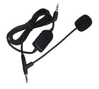 Shenprymic Câble audio pour casque avec contrôle du volume et micro, câble de remplacement pour le casque de jeu V-MODA, câble noir en nylon durable de 1,8 m avec bras articulé réglable pour