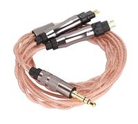 Shenprymic Câble de remplacement pour écouteurs HD650, HD600, HD580, HD414 : fil en cuivre sans oxygène à 36 fils, plaqué argent, avec connecteur droit plaqué or de 3,5 mm ; câble