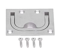 Shenprymic Poignée de Boucle de Yacht de Sol, Traction intégrée en Acier Inoxydable, Type Plat, Bouton de Levage supérieur, qualité Marine, avec Petite Encoche Semi-Circulaire, retournement