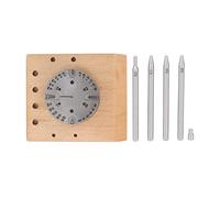 Shenprymic Support pour spiral de roue d’équilibre, support professionnel pour roue d’équilibre de montre avec ensemble de base à poinçon, outil en acier de précision pour horlogers réparant