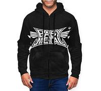 Shenqiwww Babymetal Pull à capuche en 3D pour homme avec fermeture Éclair Noir - - X-Large