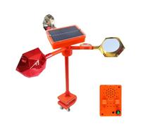 Shenrongtong À Oiseaux Réfléchissant pour Extérieur - Dispositif Anti-Oiseaux pour Toit avec Alarme Sonore Ajustable,à Energie Solaire pour Pics Moineaux sur Toit Verger Jardin Balcon Fenêtre