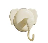 Shenrongtong Crochets de douche à ventouse, crochets à ventouse solides - Crochets d’animaux de conception d’éléphant pour le mur | Crochet à serviette à aspiration sous vide, cintres de douche sans