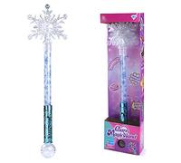 shenruifa Baguette magique lumineuse en forme de flocon de neige pour costumade (blanc)