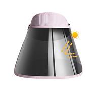 shenruifa Casquette Solaire Réglable, Chapeau Pare-Soleil Rotatif à 360 ° pour Activités de Plein Air, Chapeau de Soleil Amovible avec Doublure de Panneau Respirant pour Le Camping, la