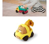 shenruifa Conception de Dessin animé Mignon de Camion d'excavatrice de | Plastique durable, conception à inertie innovante, portable pour les enfants, suscite l\'intérêt pour la construction