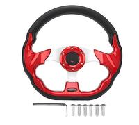 shenruifa Ensemble de volant universel à 6 trous de 31,8 cm (rouge)