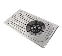 shenruifa Laveuse de Tasse de Rinçage en Verre 304 équipement de Lavage de Bouteille D'évier Automatique en Acier Inoxydable avec Bac D'égouttement de Vidange pour Bar de café à la