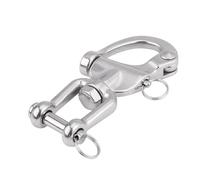 shenruifa Manille pivotante en acier inoxydable de 7 cm de long | Design robuste, résistance à la corrosion, goupille à dégagement rapide, petit anneau en acier inclus