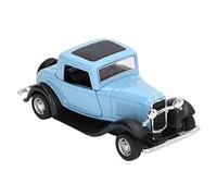 shenruifa Modèle de voiture ancienne en alliage 1:32 - Jouet de simulation vintage - Modèle à tirer avec portes ouvertes - Bleu