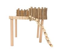 shenruifa Plate-forme d'escalade décorative en bois pour petits animaux de compagnie avec échelle pour Golden Bear Sugar Glider