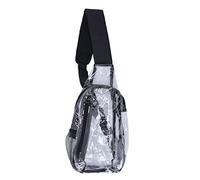 shenruifa Sac à Fronde Transparente Stadium approuvé Petit Sac à Poitrine Transparent décontracté pour le Stade ou Concerts de Randonnée ou de Concerts