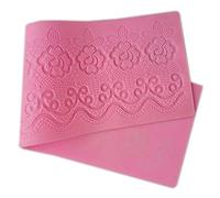 shenruifa Tapis de cuisson en silicone flexible pour gâteaux de Noël, biscuits, biscuits, avec un magnifique motif floral