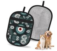 SHEnshg Whirlpool Gant d'épilation d'animaux - Gant électrostatique réutilisable et résistant pour chiens, chats, meubles et nettoyage intérieur de voiture - Outil de toilettage et anti-peluches Rouge