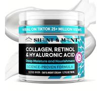 SHENT & MENT Crème Rétinol 3% Visage Haute Concentration Anti-Rides Anti-Taches Acné Fermeté Élasticité Peau Lisse Hydratée Nuit Jour Collagène Acide Hyaluronique Niacinamide Cou Décolleté 50ml