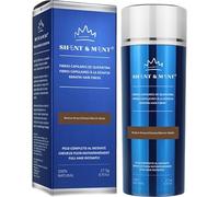 SHENT & MENT Fibres Capillaires à la Kératine Effet Épaississant Volume Instantané Cheveux Fins Calvitie Zones Claires Couverture Naturelle Résistantes Sueur Vent Homme Femme Châtain Moyen 27 5g