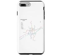 Shenyang China Train Line Railway - Souvenir Route Map Coque pour iPhone 7 Plus/8 Plus