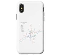 Shenyang China Train Line Railway - Souvenir Route Map Coque pour iPhone X/XS