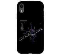 Shenyang China Train Line Railway - Souvenir Route Map Coque pour iPhone XR