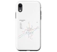 Shenyang China Train Line Railway - Souvenir Route Map Coque pour iPhone XR
