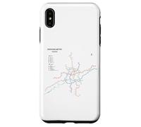 Shenyang China Train Line Railway - Souvenir Route Map Coque pour iPhone XS Max