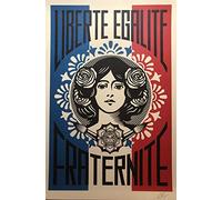 Shepard FAIREY - Impression originale de Liberte Egalite Fraternite