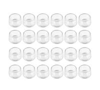 Shepherd Hardware 8612E Lot de 24 Embouts de Pieds de Chaise en Caoutchouc Transparent de 2,5 cm de diamètre intérieur
