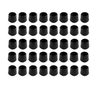 Shepherd Hardware 8622E Lot de 40 Embouts de Pieds de Chaise en Caoutchouc de 2,5 cm de diamètre intérieur - Noir