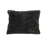Shepherd of Sweden Coussin en peau de mouton Shepherd Lina 40 x 30 cm noir