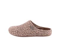 Shepherd of Sweden - Pantoufles en laine Cilla - Femme - 100% laine - À enfiler - Mules - Semelle caoutchouc - Leopard - Taille 41