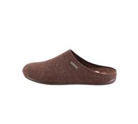 Shepherd of Sweden - Pantoufles en laine Jon - Homme - 100% laine - À enfiler - Mules - Semelle caoutchouc - Brun - Taille 46