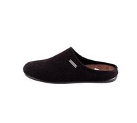 Shepherd of Sweden - Pantoufles en laine Jon - Homme - 100% laine - À enfiler - Mules - Semelle caoutchouc - Noir - Taille 44