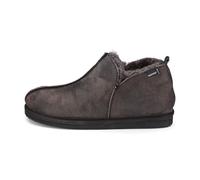 Shepherd of Sweden - Pantoufles en peau de mouton Anton - Homme - 100 % peau de mouton véritable - Confortables - Doux et chauds, Noir , 45 EU