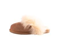Shepherd of Sweden - Pantoufles peau de mouton Evelina - Femme - 100% laine - À enfiler - Mules - Semelle caoutchouc - Fluffy - Taille 39